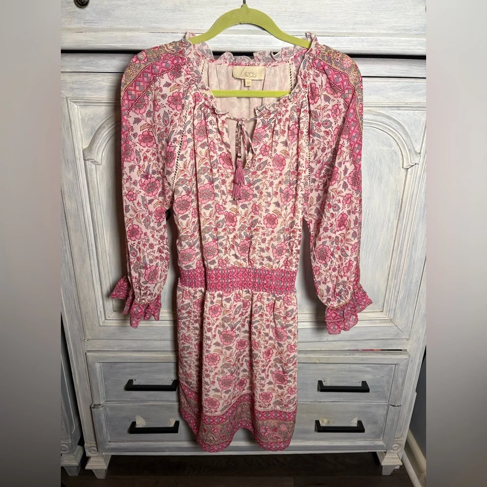 Anthropologie Love the Label Love Sam Tippy Floral Dress Festival Boho Flirty - Picture 4 of 10
